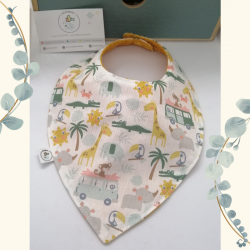 Bavoir bandana "Safari"